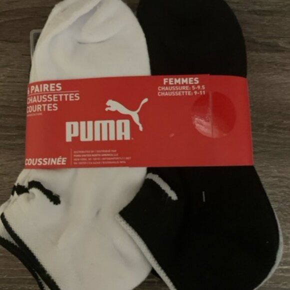 Puma Women s Socks Low Cut 6 Pairs Cushioned - Picture 1 of 6